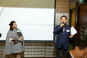 MCs for the dinner - Ms. Happy Xu & Mr. Derio Chan