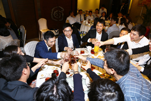 Cheers - A Happy Moment at the Graduate Dinner